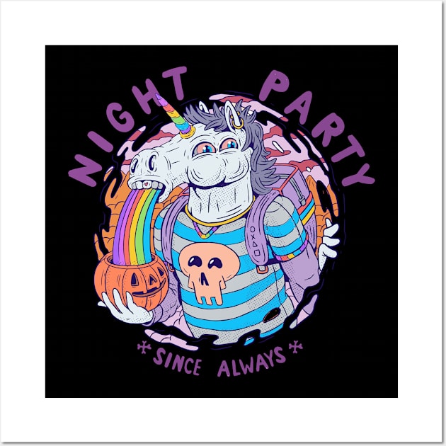 Night Party Unicorn Wall Art by Buy Custom Things